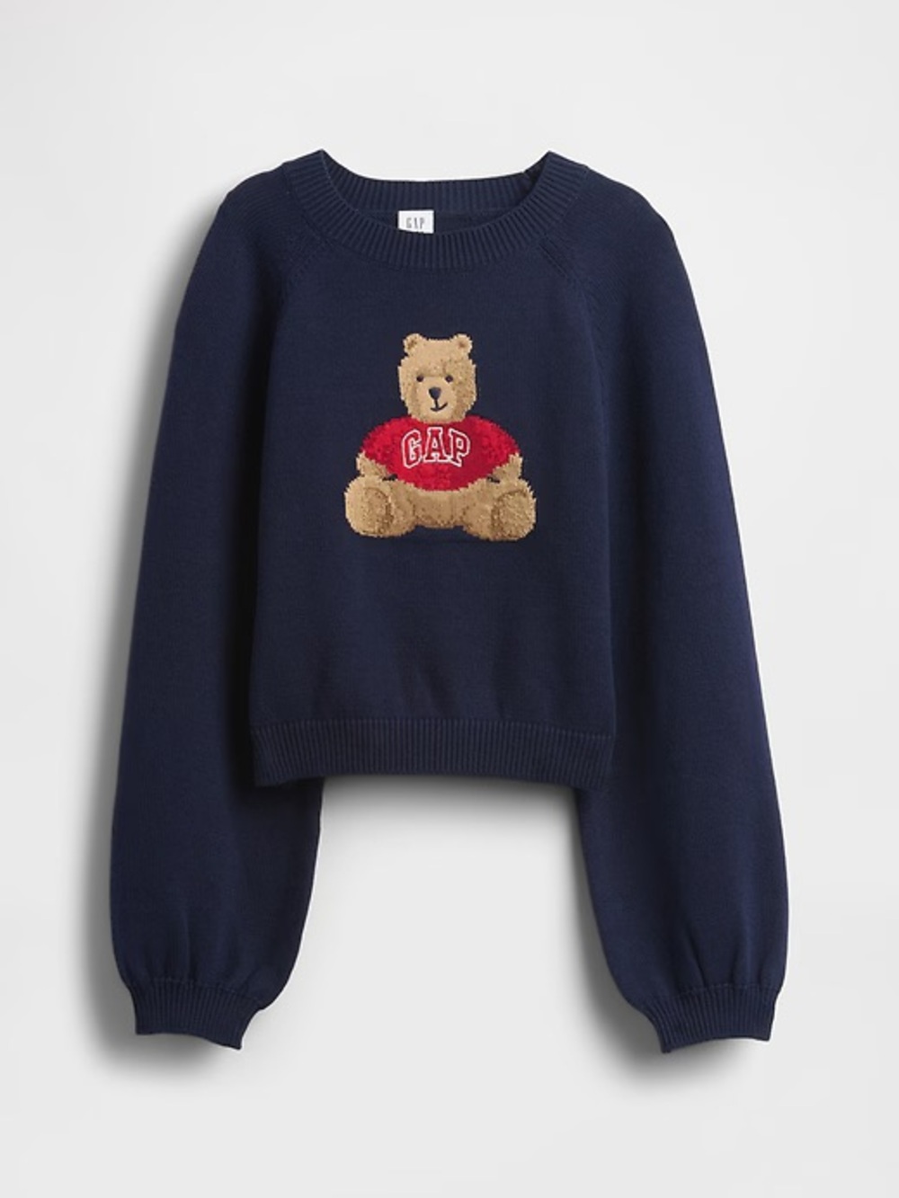GAP kid Navy Brannan Bear Logo Sweater 100% Cotton